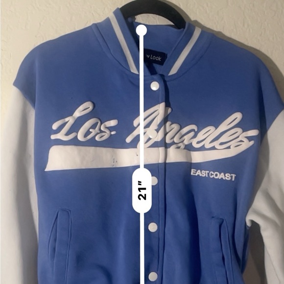 Dodger crop top and bomber jacket set size M - Picture 8 of 13